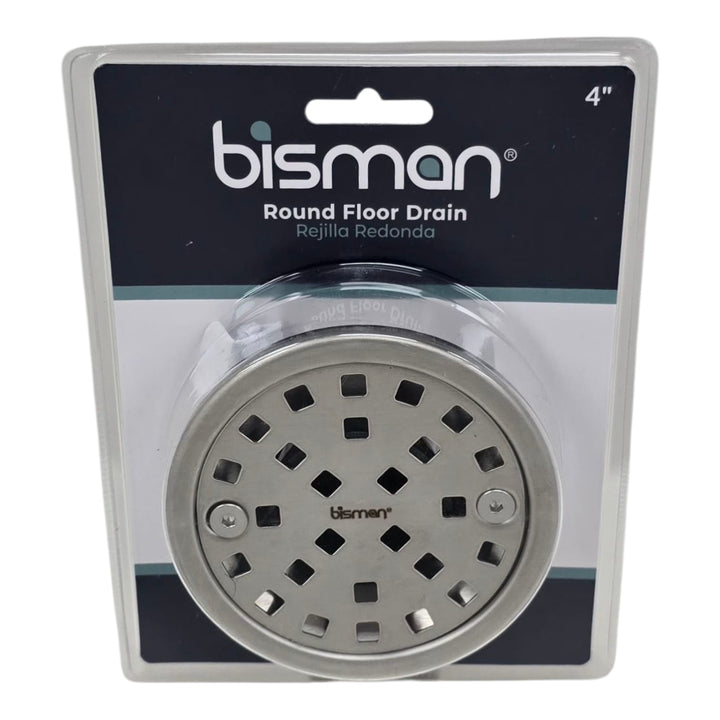 BISMAN Floor Drain Round 4" Stainless Steel BMFD144R