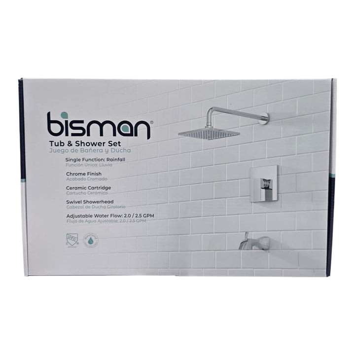 BISMAN Tub & Shower Mixer BMBSF007CP Chrome