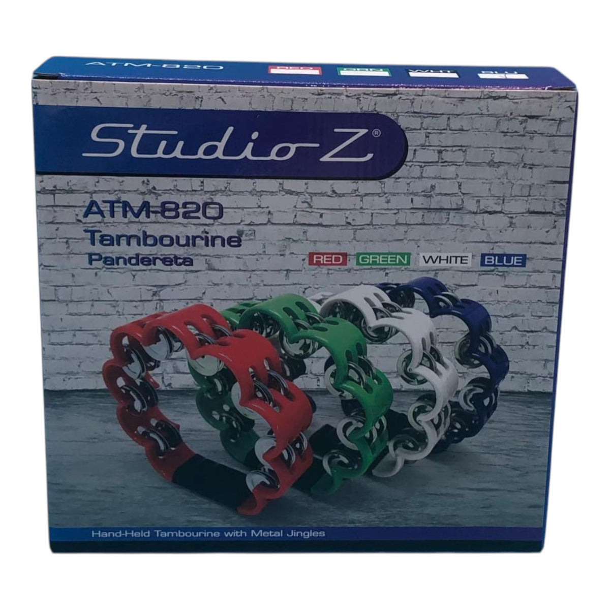 ZEBRA Tambourine ATM-820BLU Flower Style