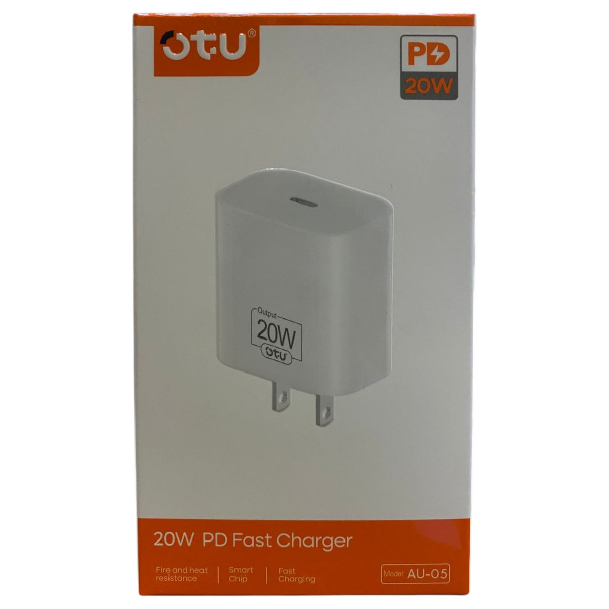 OTU Charger Adapter USB AU-05 20W Pd Type C Smart and Fast