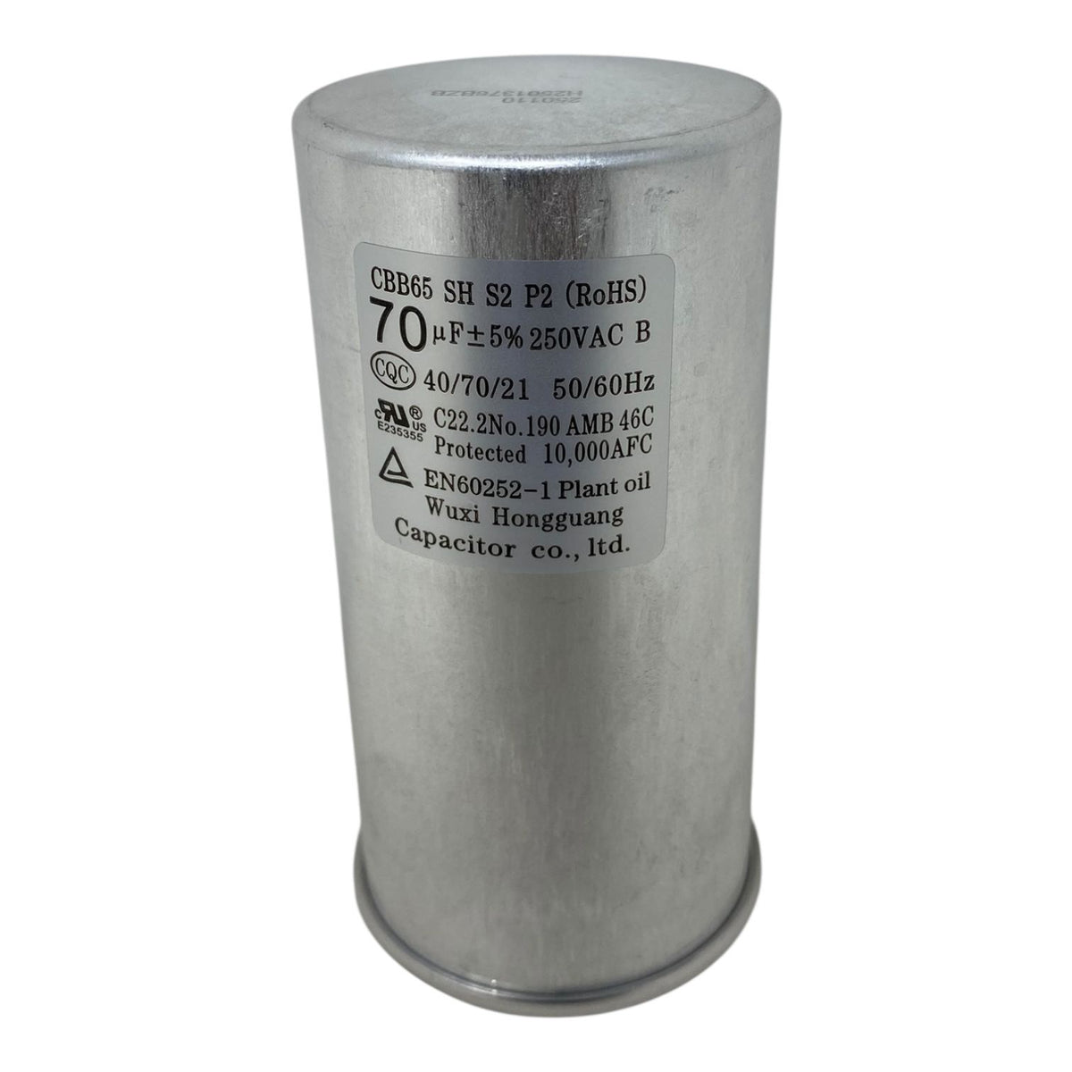 MIDEA Air Conditioner Replacement Part Capacitor CBB65 70UF 250V 17400103000090 for MOX1-121CN1EC 12000BTU 110V Regular Outdoor