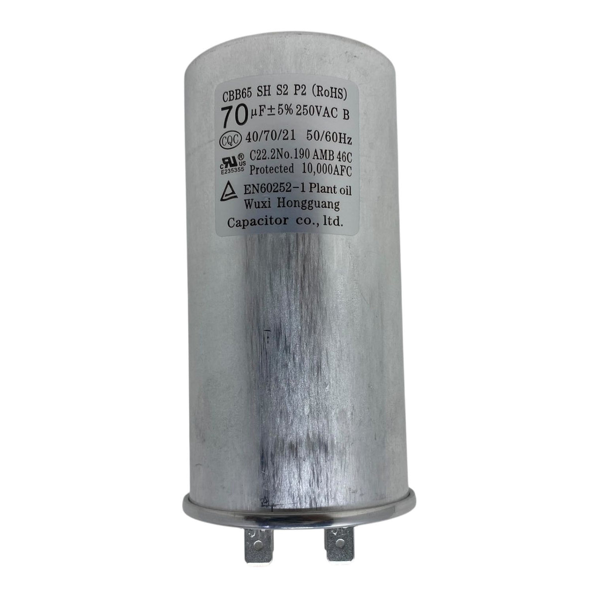MIDEA Air Conditioner Replacement Part Capacitor CBB65 70UF 250V 17400103000090 for MOX1-121CN1EC 12000BTU 110V Regular Outdoor