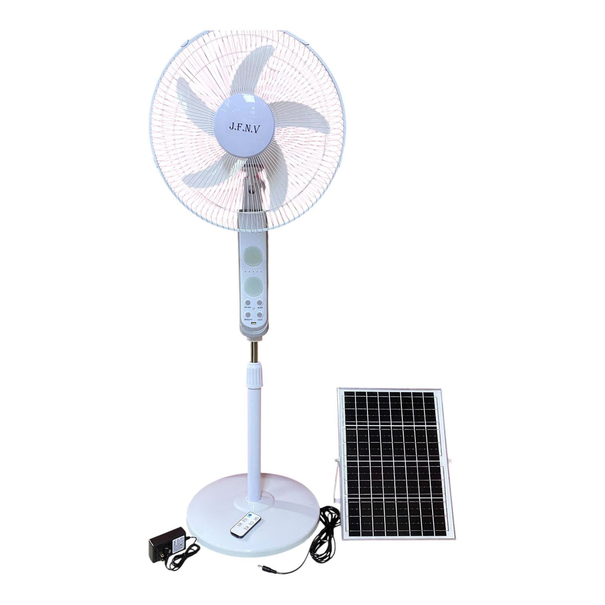 JFNV Fan 16" J.f.n.v XS-2009 Solar Rechargeable Floor AC/DC Dual Power with Remote