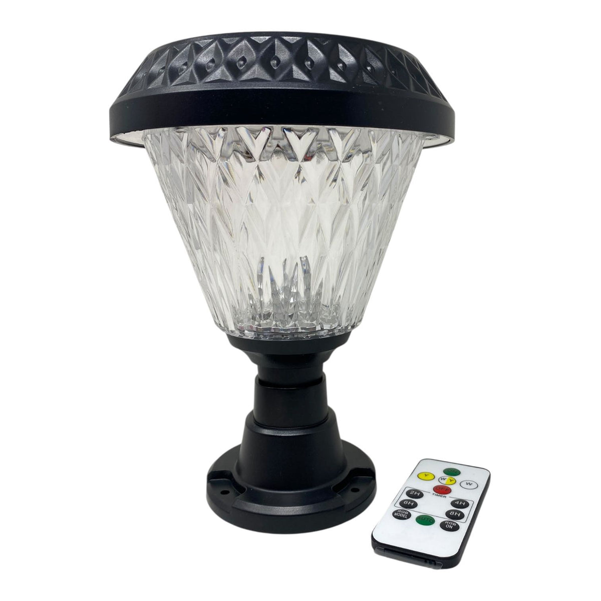 JFNV Solar Lamp LED Post Top Garden Lights J.f.n.v Round Tricolor