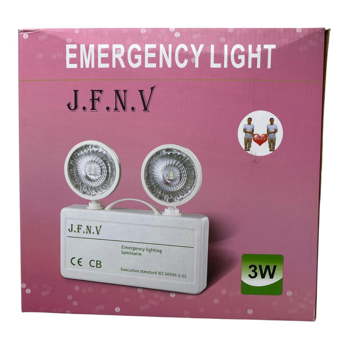 JFNV LED Emergency Lighting Unit 60598-2-22 White 3W