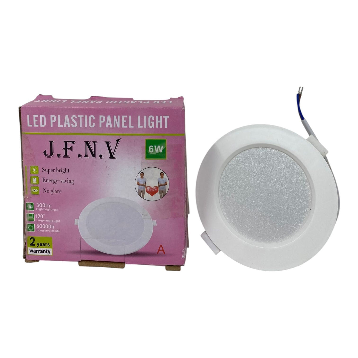 Light LED Panel 6W J.f.n.v Round White 6500K 85-265V Built IN Ballast
