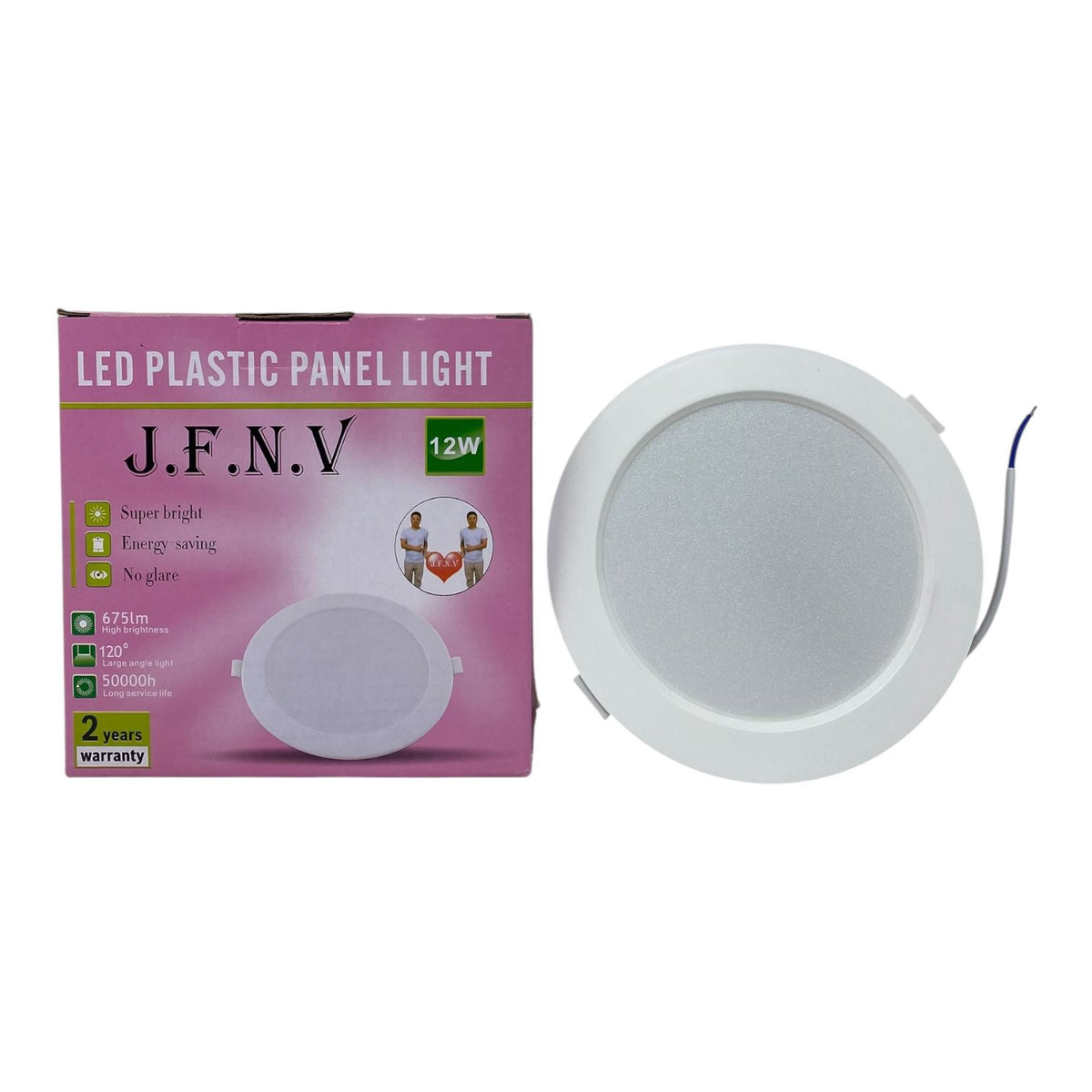 Light LED Panel 12W J.f.n.v Round White 6500K 85-265V Built IN Ballast