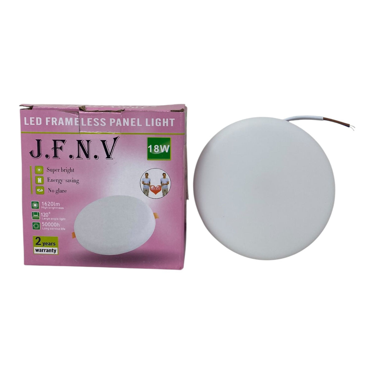 Light LED Panel 18W J.f.n.v Round White 6500K 85-265V Frameless