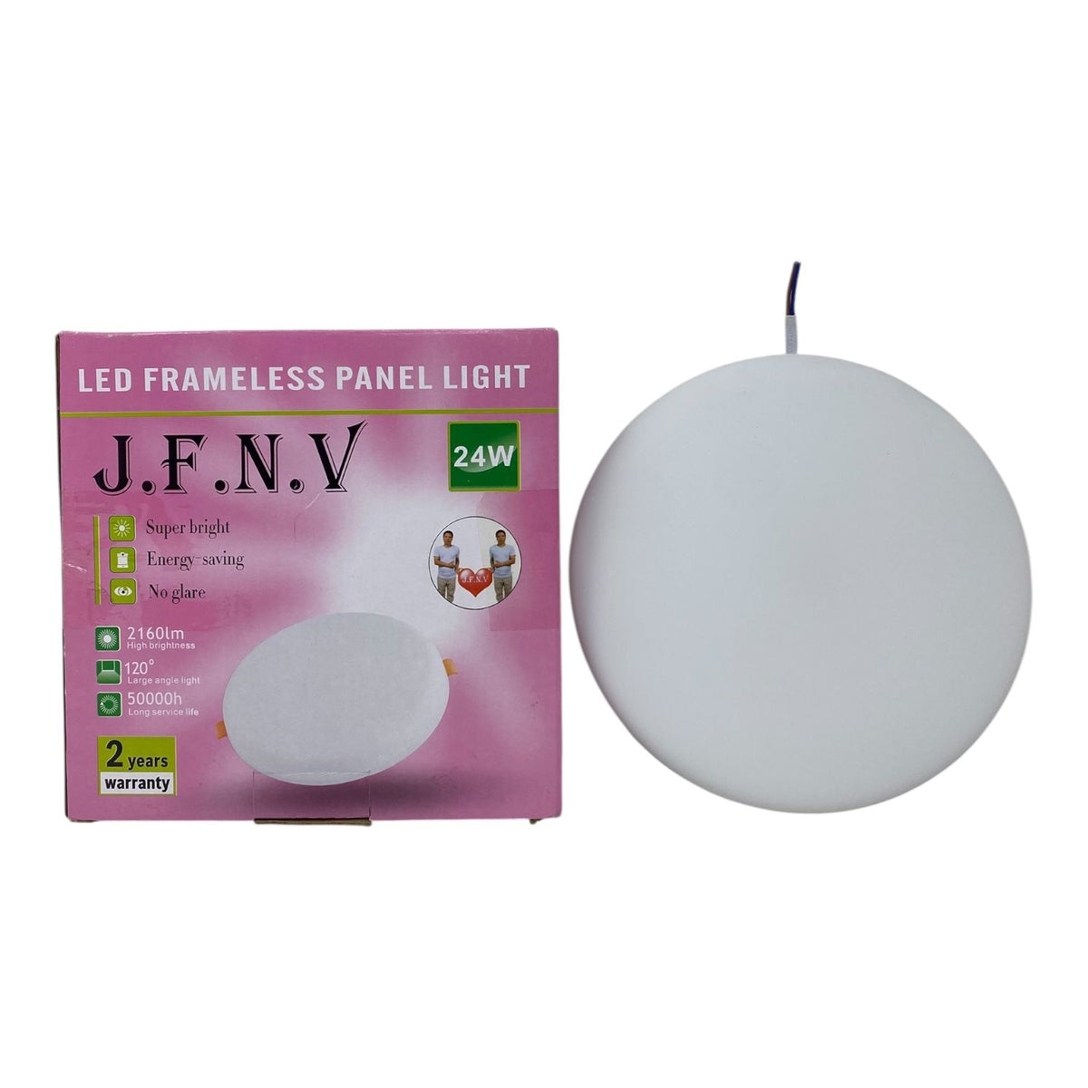 Light LED Panel 24W J.f.n.v Round White 6500K 85-265V Frameless
