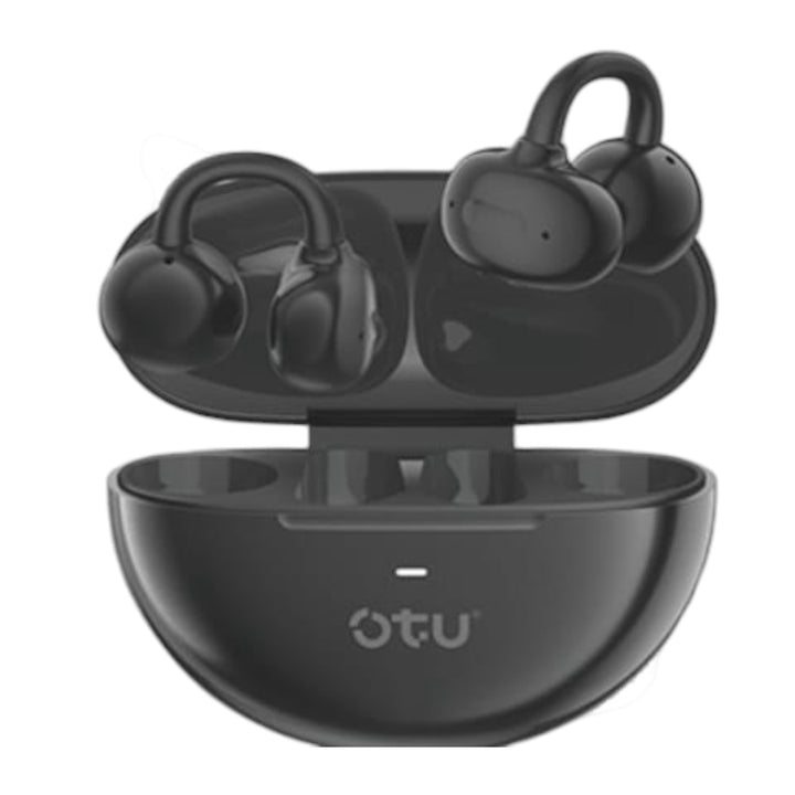 OTU Headphones Wireless Earphone AI-301 Black CLIP-EAR Bluetooth Headset