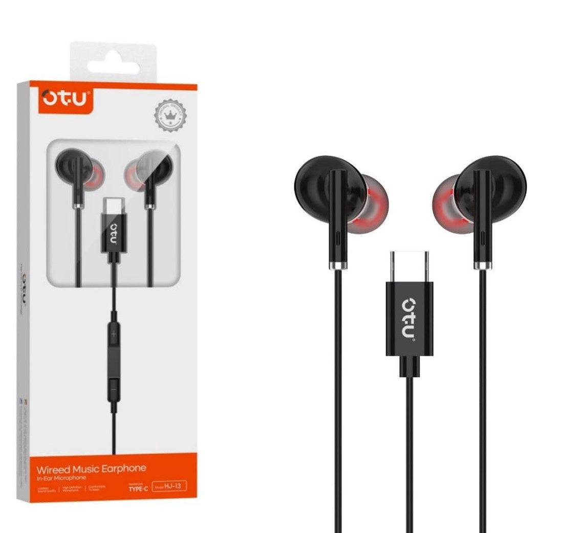 OTU Headphones & Mic HJ-13-C Wired Headset IN-EAR