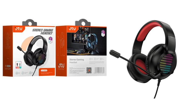 OTU Headphones & Mic HJ-20 Wired Headset Stereo Gaming