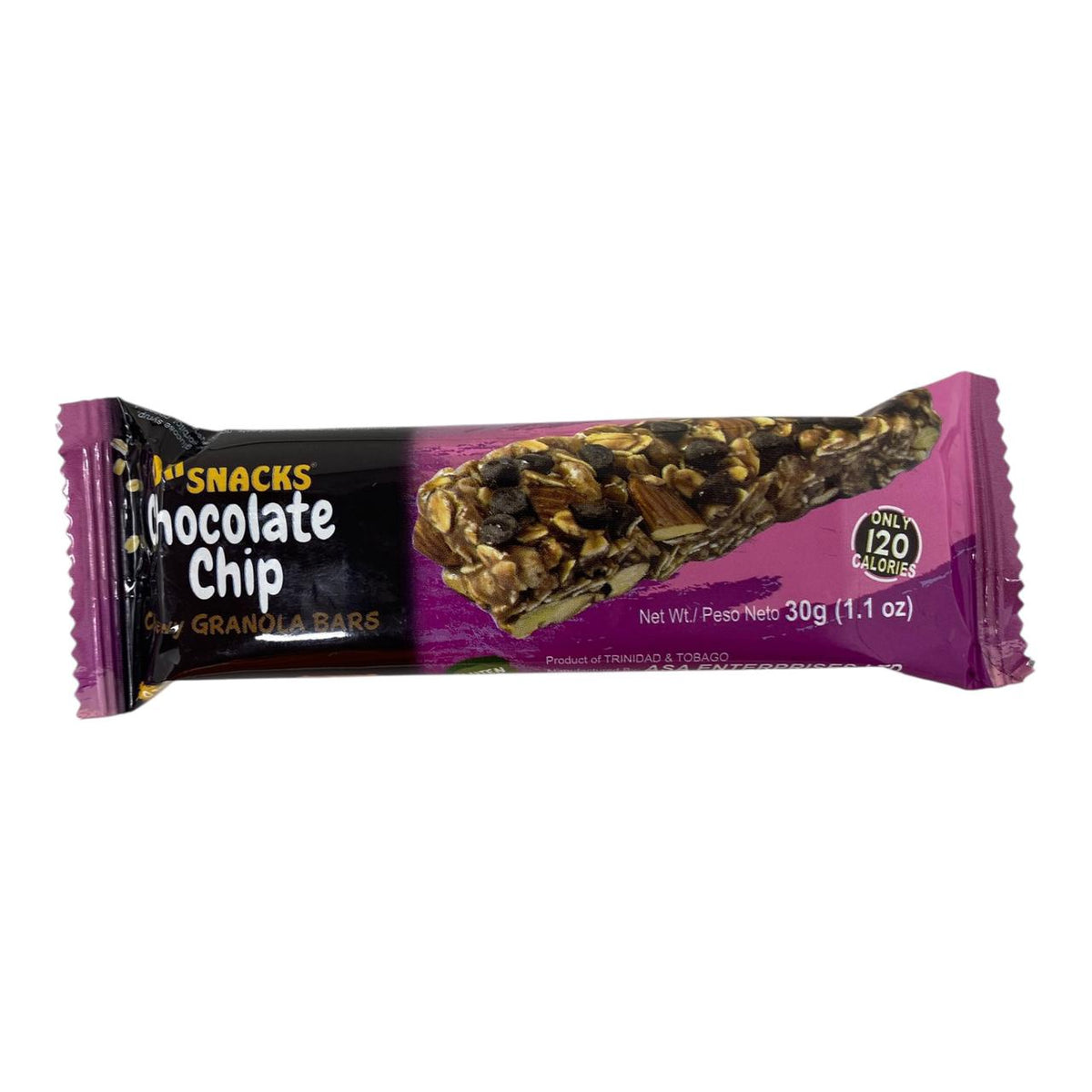 OH SNACKS Chocolate Chip Chewy Granola Bars 30G