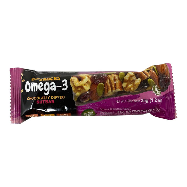 OH SNACKS OMEGA-3 Chocolatey Dipped Nutbar 35G
