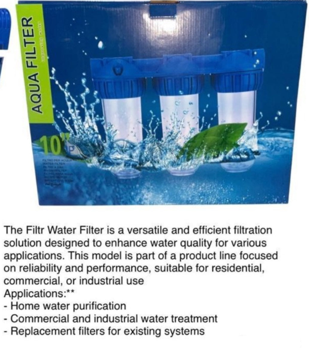LUCKY BRAND Water Filter Comp Triple Lucky Home GLQ-6282-Y53 10"