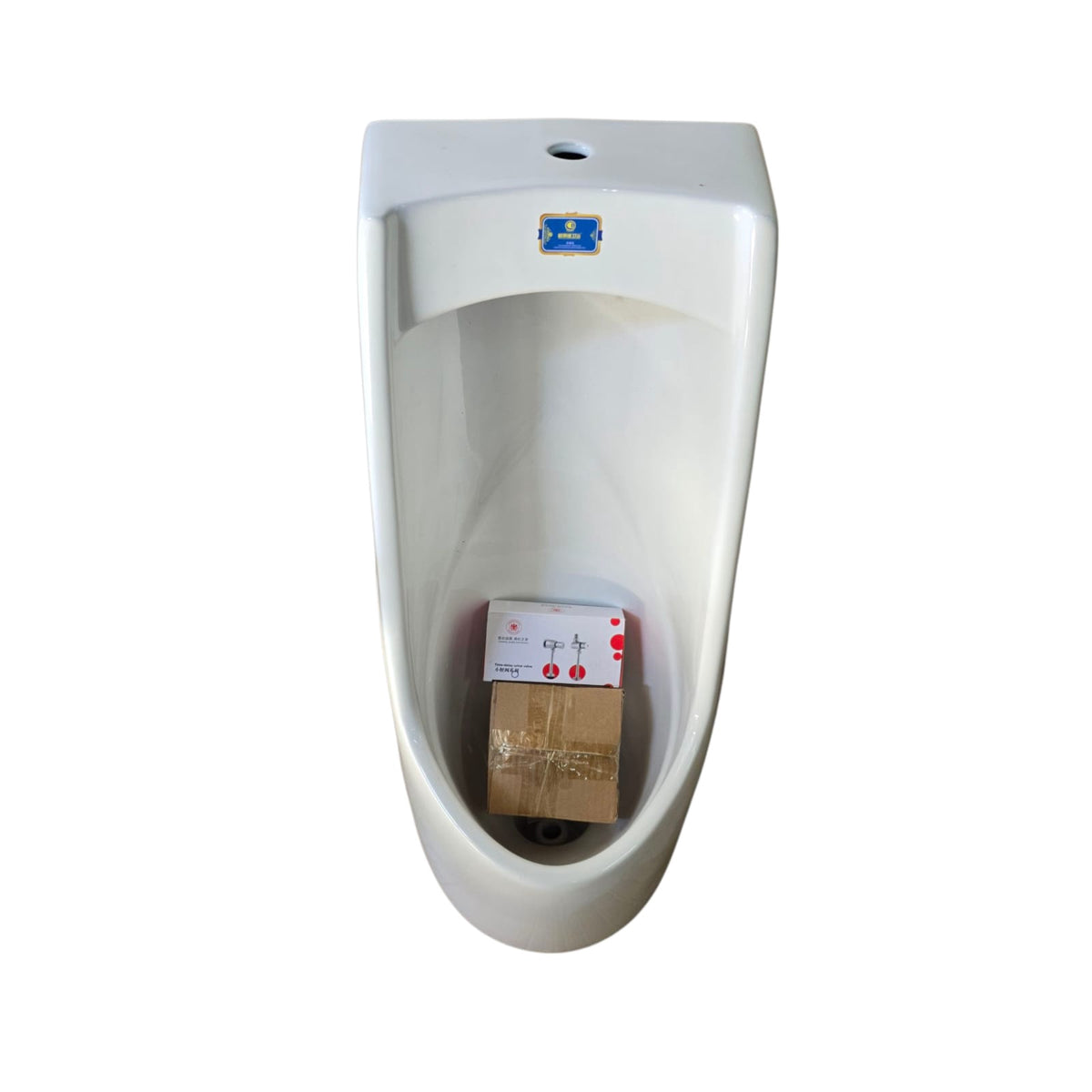Urinal Large Ware 36" High White Gelaide Complete with Fittings