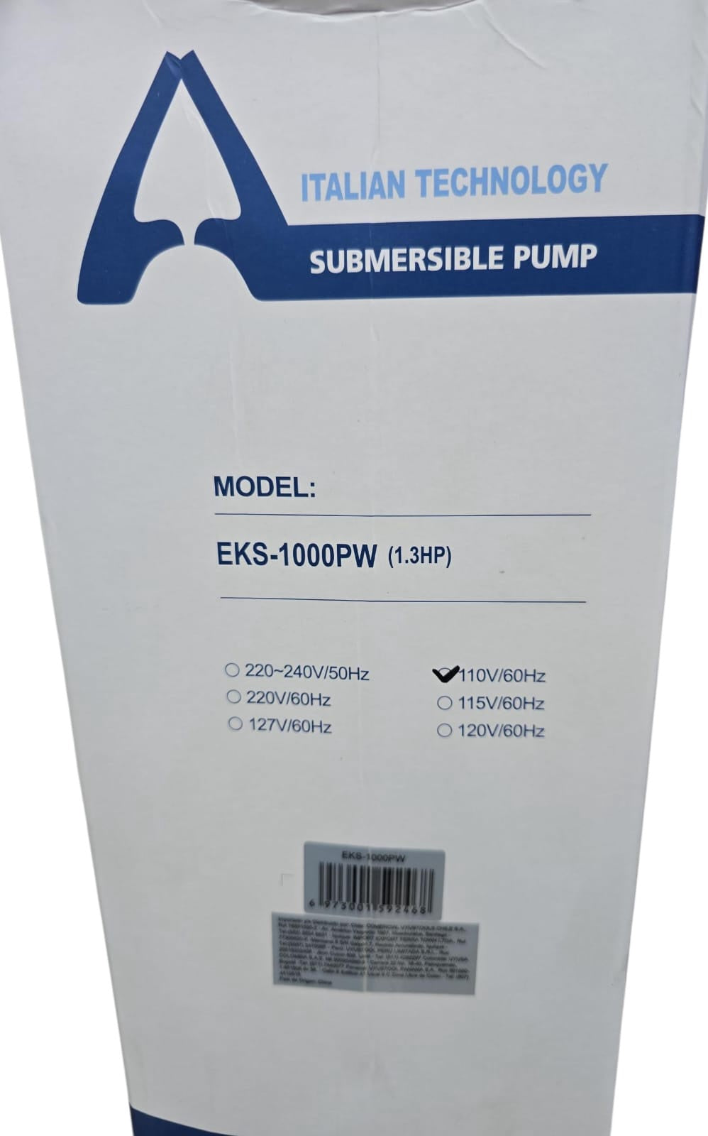 Water Pump Submersible Aquastrong 110V EKS-1000PW