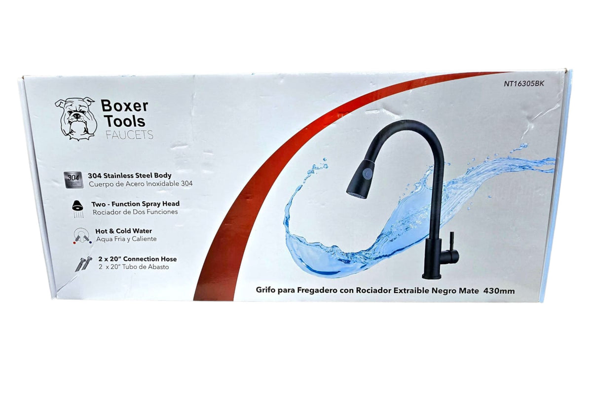 BOXER Kitchen Faucet Spray Head Tool NT16305BK Black