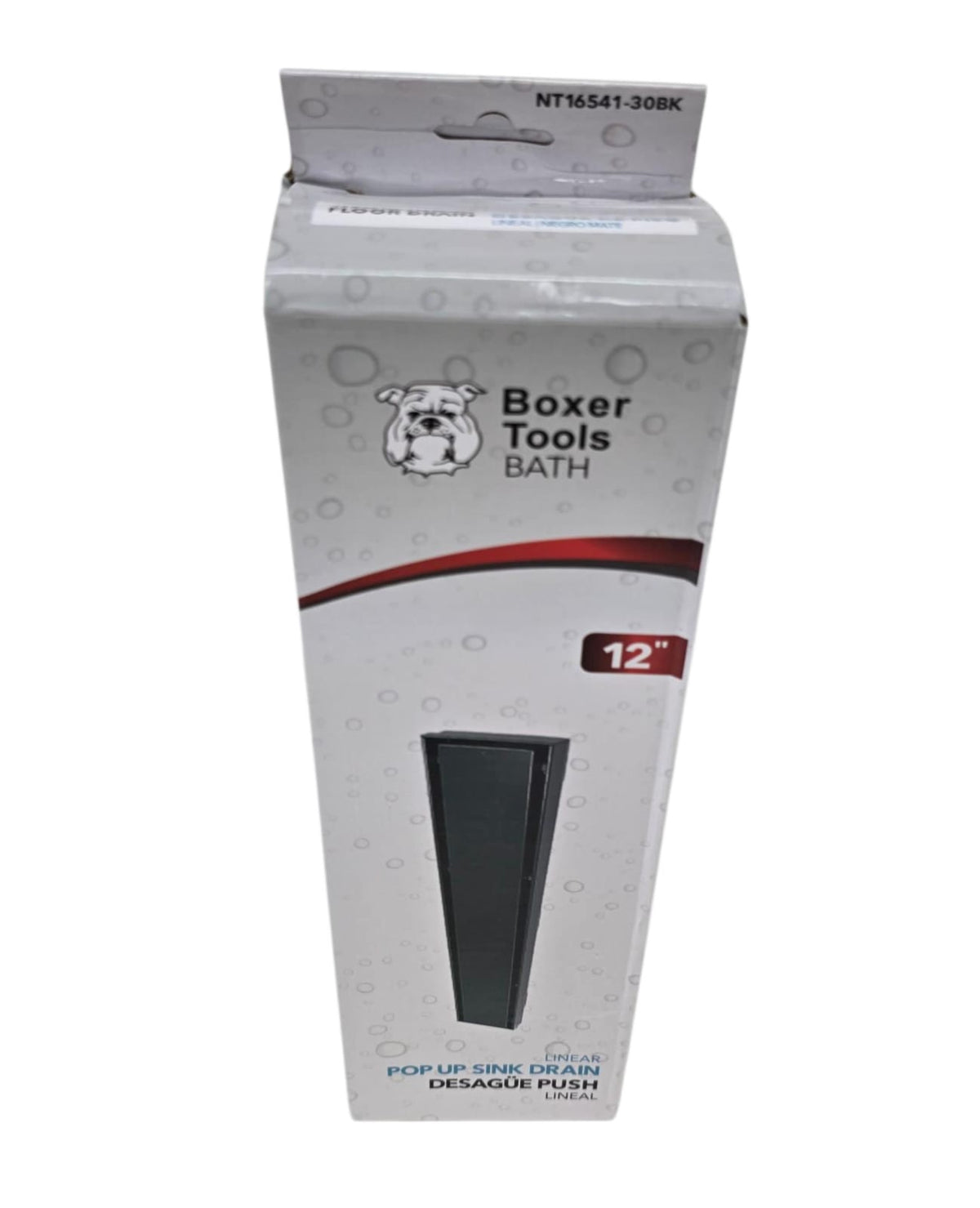 BOXER Floor Drain Metal Tools 12" Linear Black NT16541-30BK