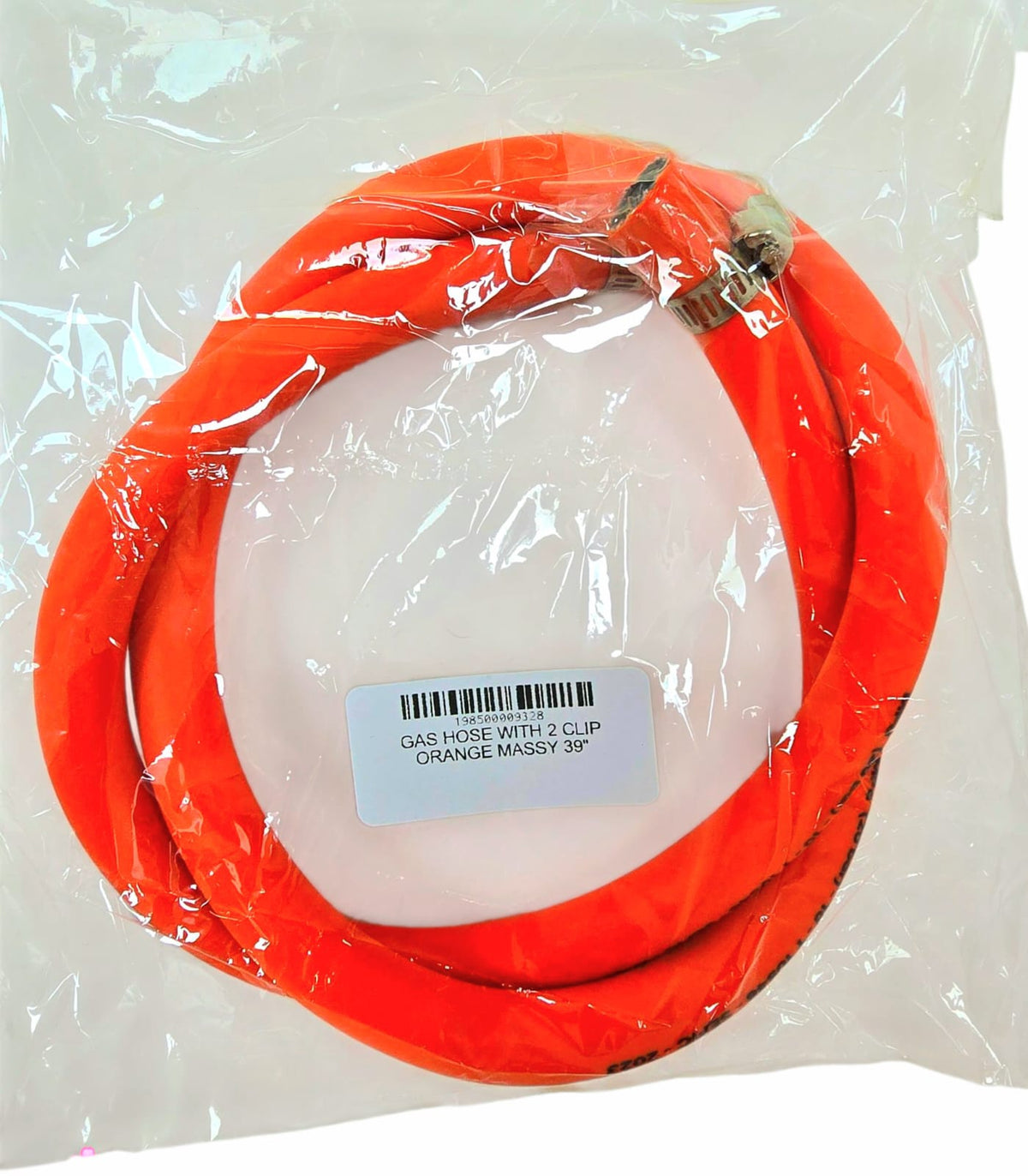 Gas Hose with 2 Clip Orange Massy 39"