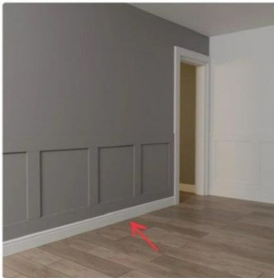 Moulding MDF White Baseboard 2.4M X 3"