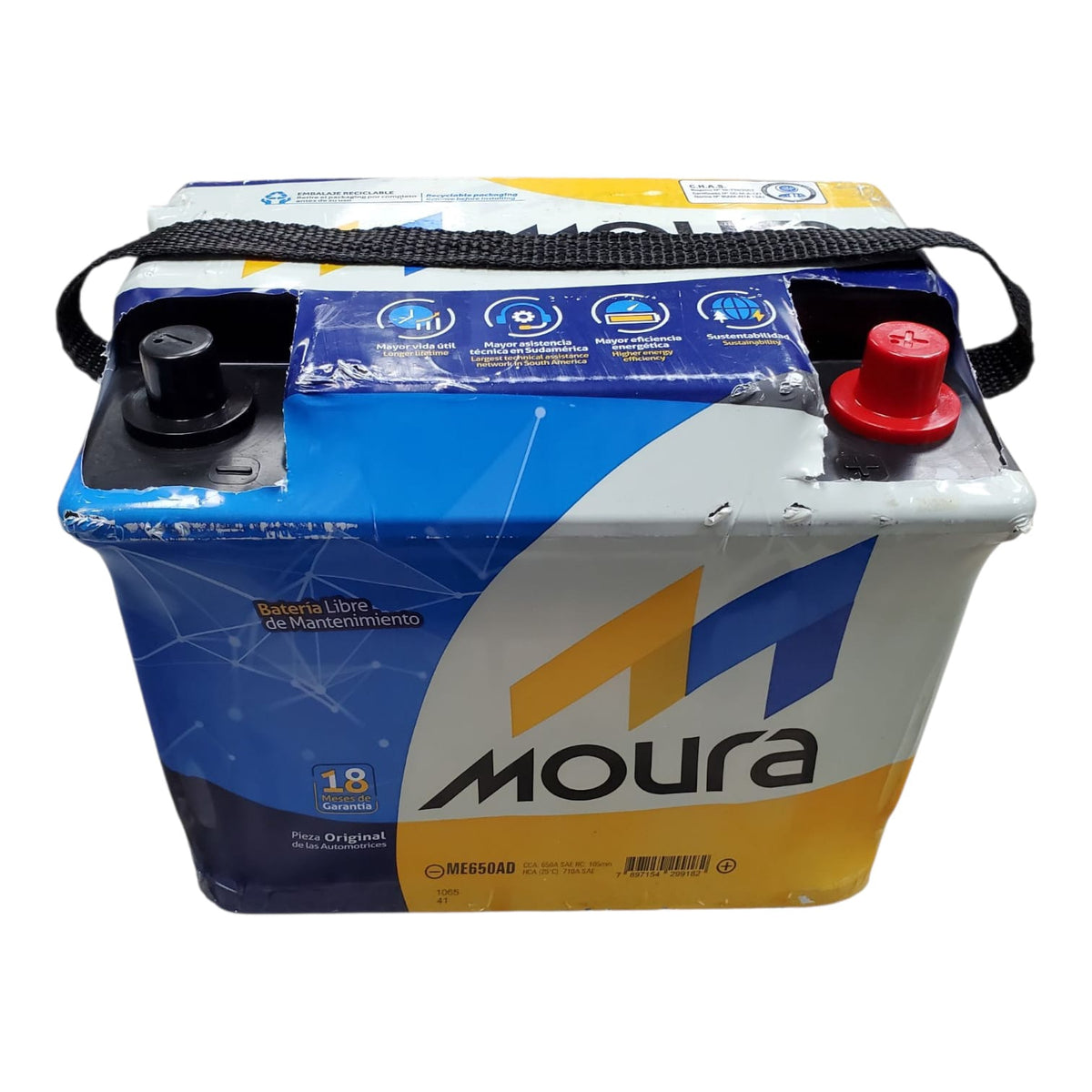 MOURA Battery 13 Pl ME650AD 650 Cca 710HCA 65 Ah