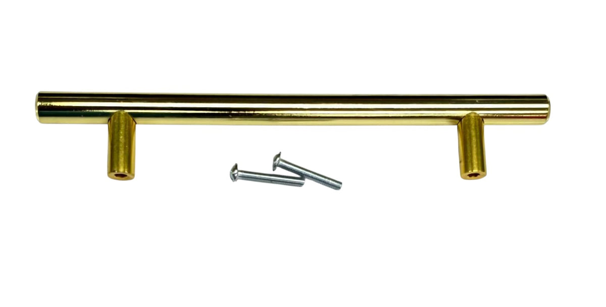 Handle T Bar Pull 7.5" Gold Heavy Quality