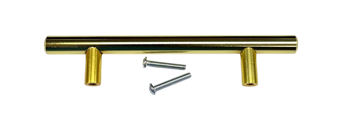Handle T Bar Pull 6" Gold Heavy Quality