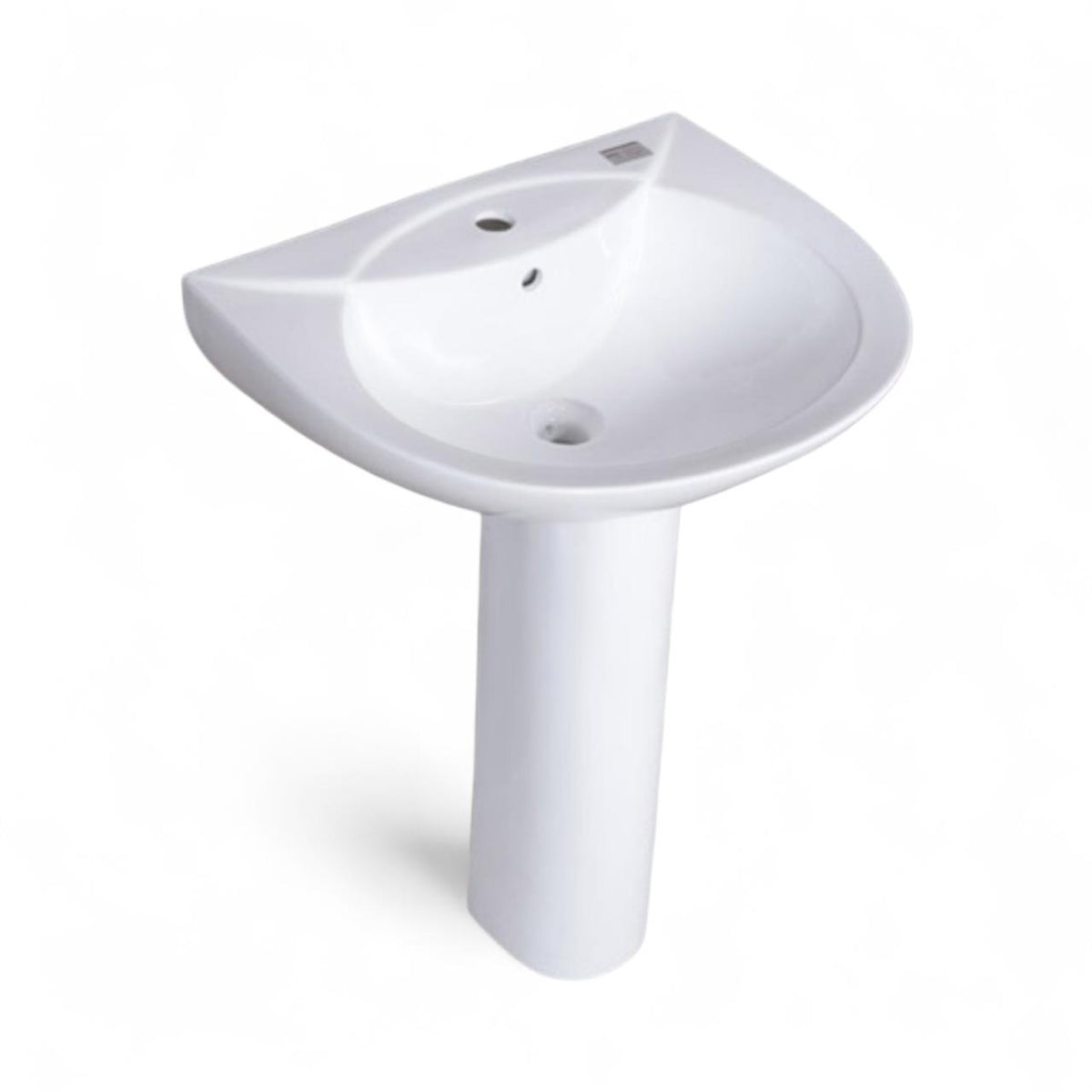 KIOTTO Sink Ware W/PEDESTAL White 1 Hole GNN-Z8022 20-1/2"X17"X33"