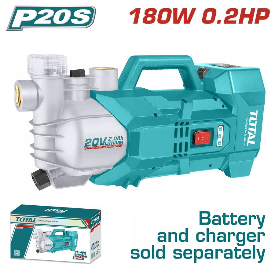 TOTAL Water Pump Cordless 20V 180W 0.2HP TGWPLI201801