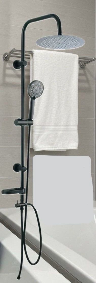 Shower System Wall Mounted Black HS-5341-Y52