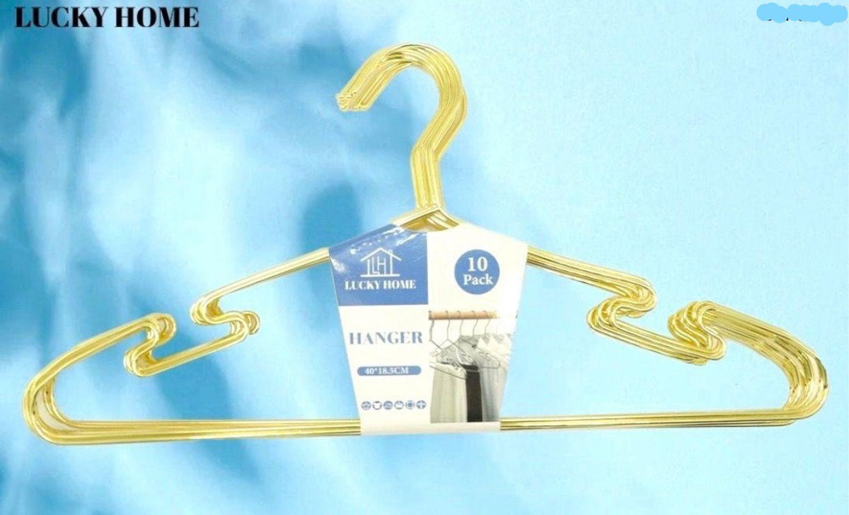 LUCKY BRAND Hangers Clothes 10PCS Pack Lucky Home Metal #131432