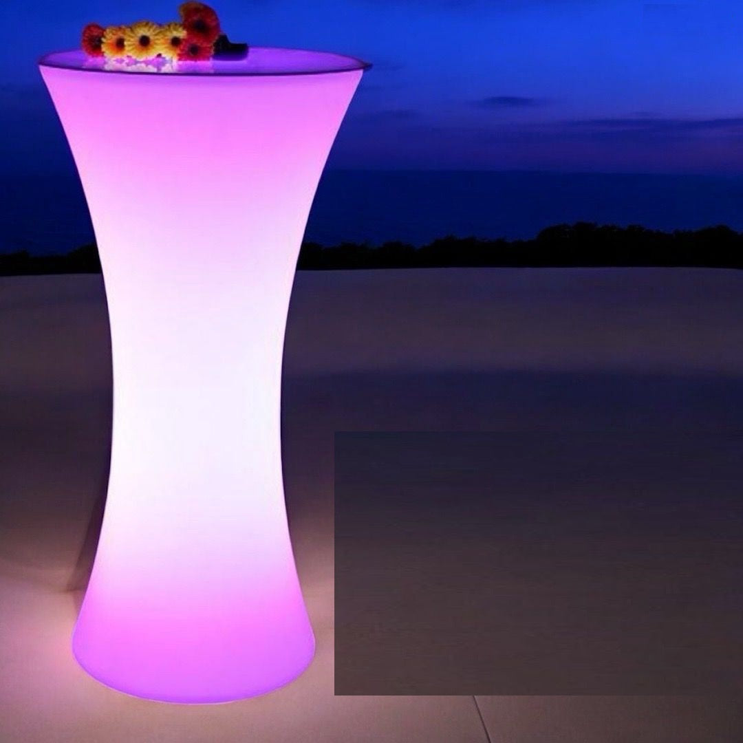 Table Plastic Cocktail Round LED Lighted BTZ-101-G45 110-240V