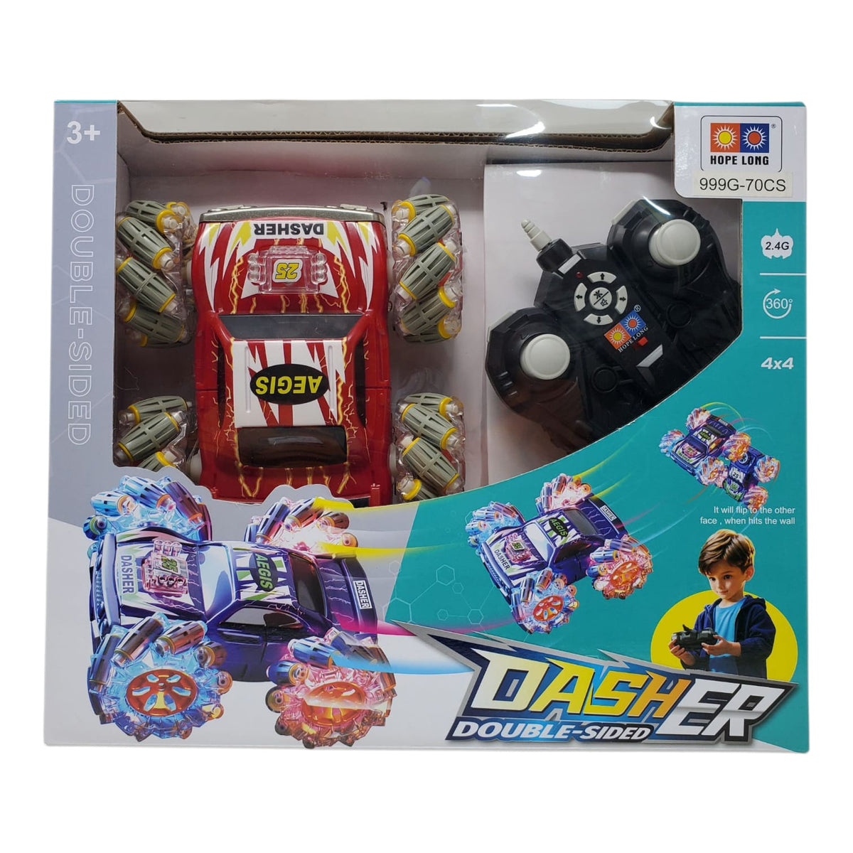 GENERIC Toy Car Racing Remote Control Dasher Double Sided 2025-033