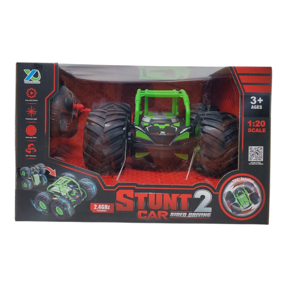 GENERIC Toy Car Racing Stunt 2-SIDED Driving Remote Control 2025-090