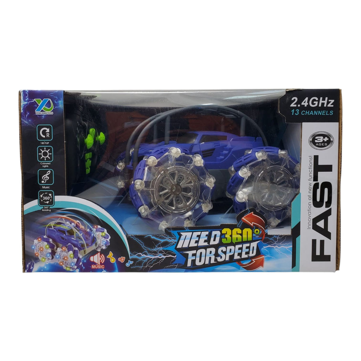 GENERIC Toy Car Racing Need for Speed 360 Degree Remote Control 2025-091
