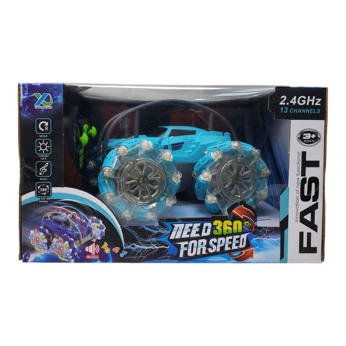 GENERIC Toy Car Racing Need for Speed 360 Degree Remote Control 2025-091