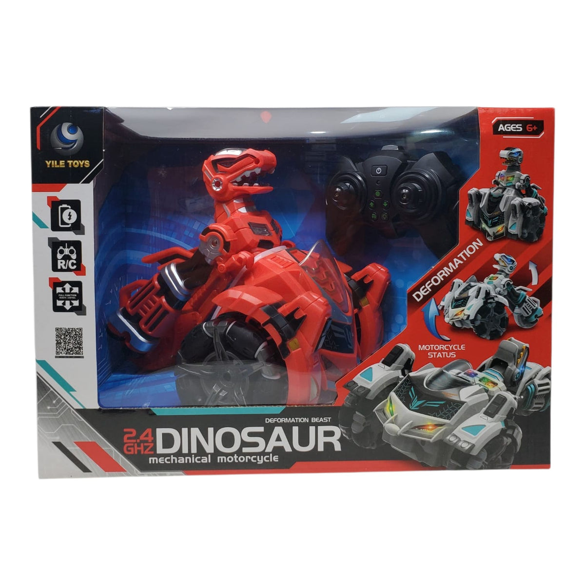 GENERIC Toy Dinosaur Mechanical Motorcycle Remote Control 2025-124