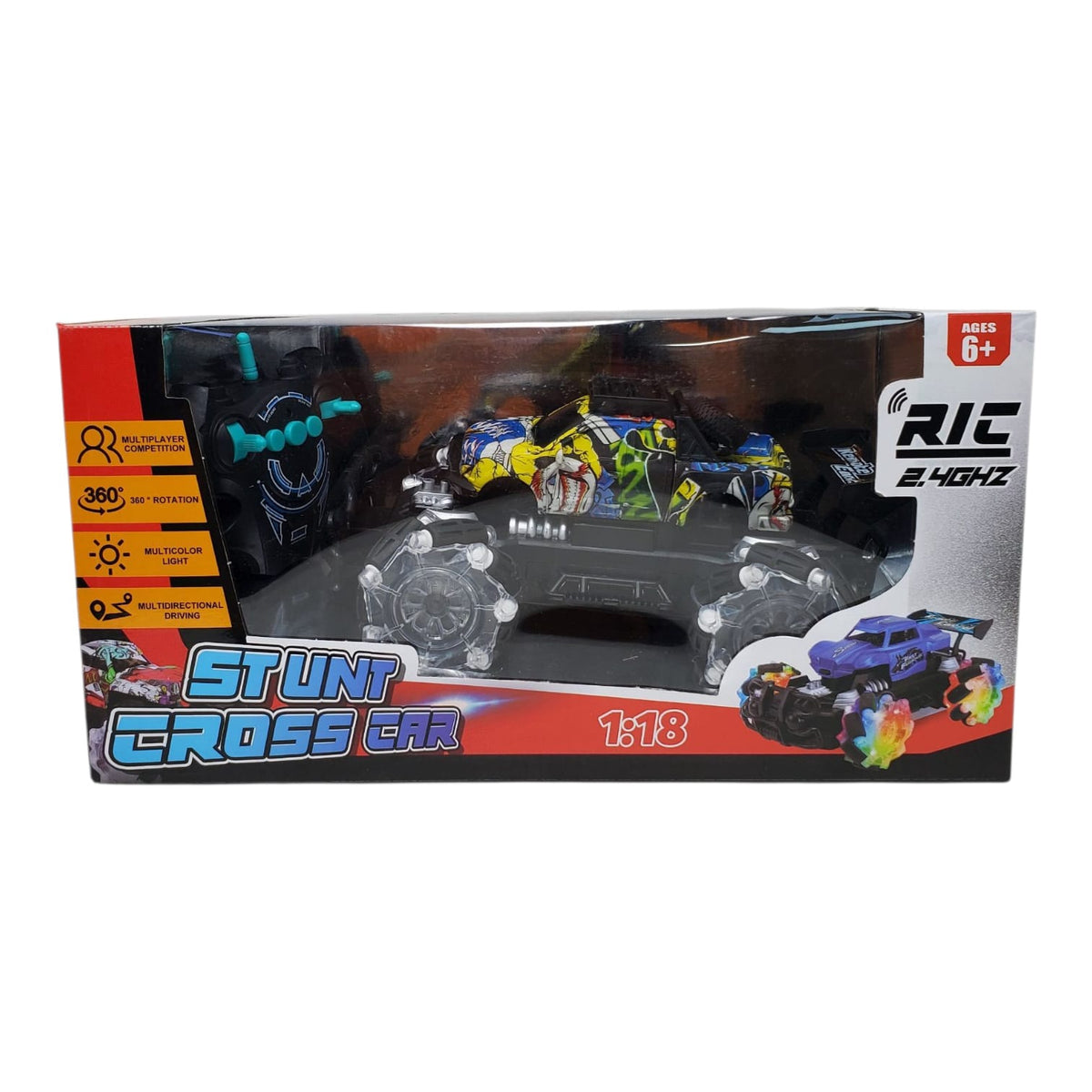 GENERIC Toy Stunt Cross Car Remote Control 2025-280
