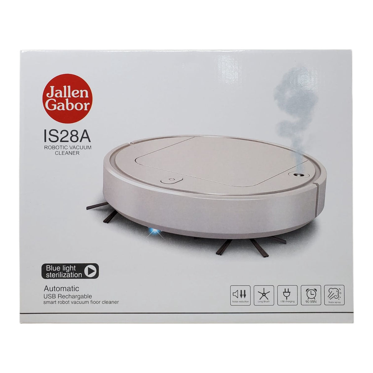 JALLEN GABOR Vacuum Cleaner Robotic USB Rechargable IS28A 2025-318