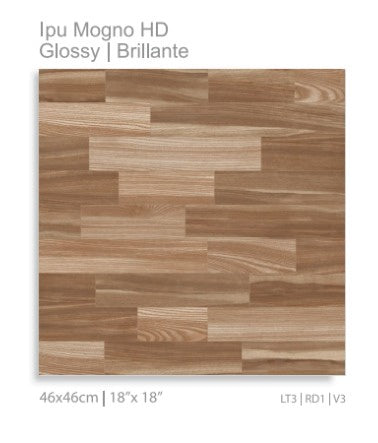 CR-CERAMIC Tile Ceramic 18X18 (46X46CM) Ipu Mogno HD
