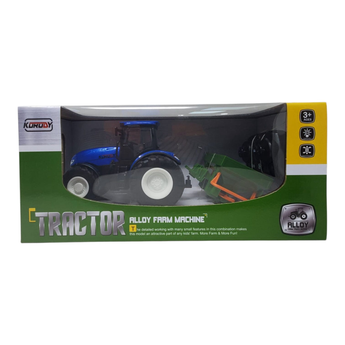 GENERIC Toy Tractor Alloy Farm Machine Remote Control Gp 6635
