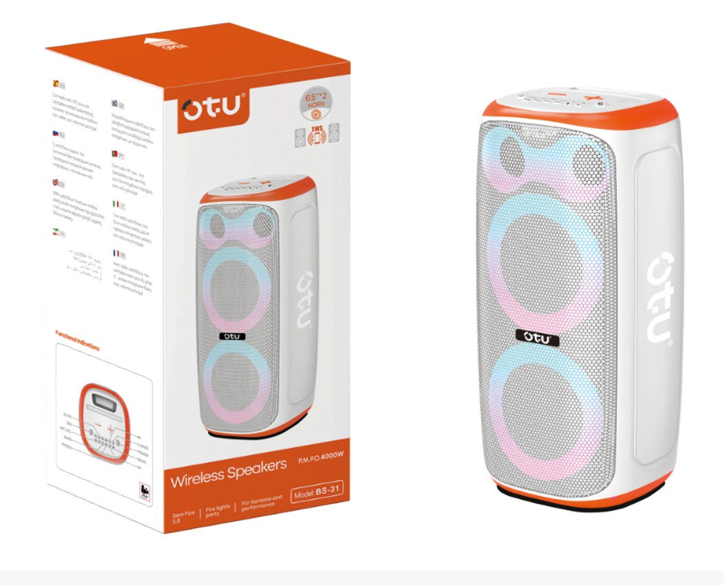 OTU Music Box Bluetooth BS-31 6.5" Wireless Speaker Portable