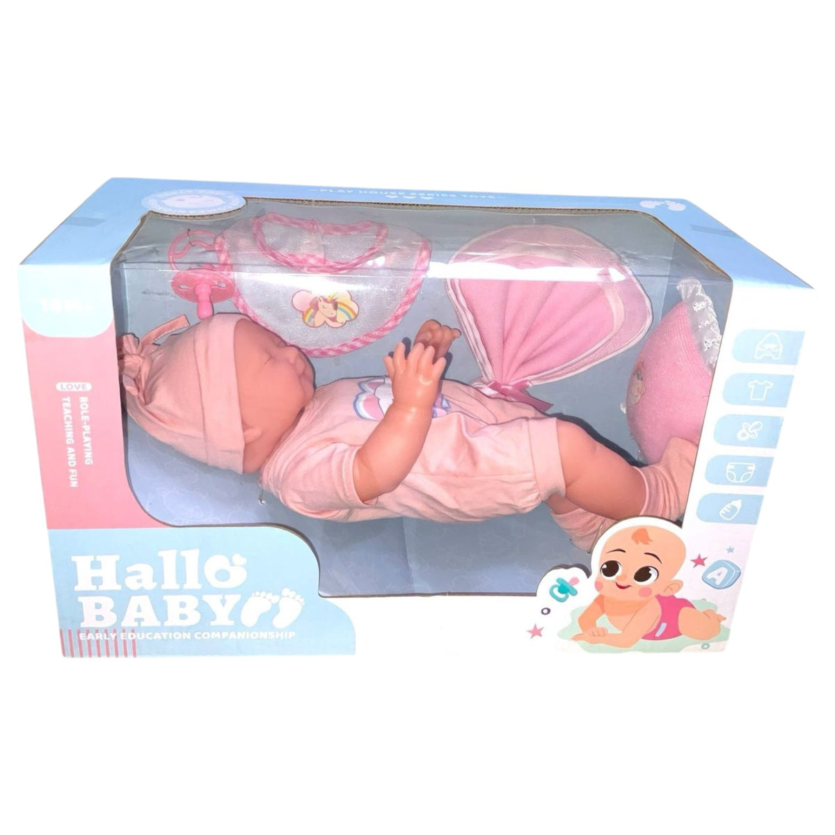 GENERIC Toy Doll 14" Hallo Baby Sleeping Set TD8141-3