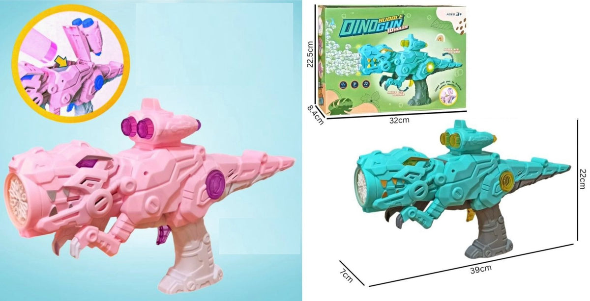 GENERIC Toy Bubble Machine Dino Gun 363-54A