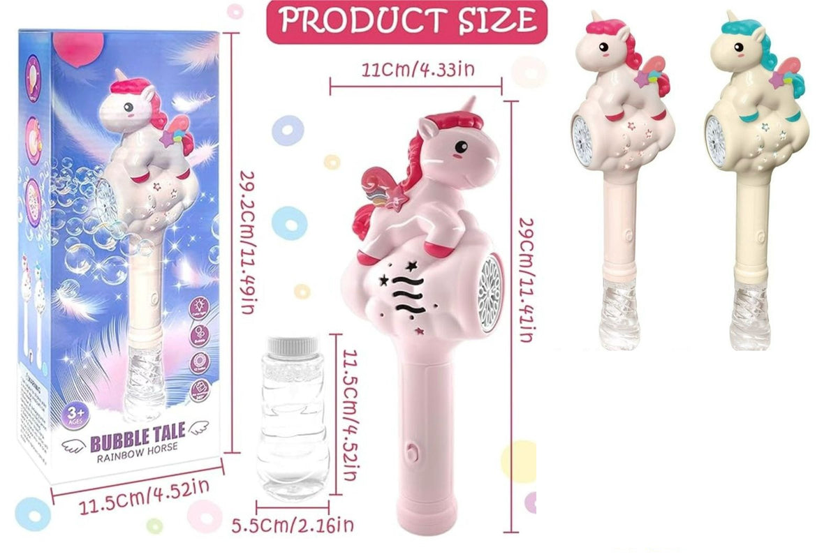 GENERIC Toy Bubble Tale Rainbow Horse Machine 333-26
