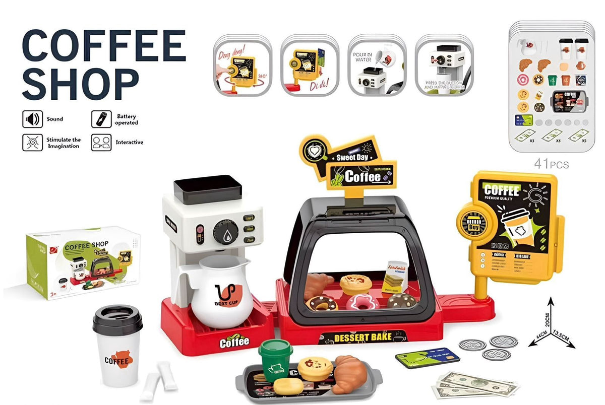 GENERIC Toy Coffee Shop Playset I1852575