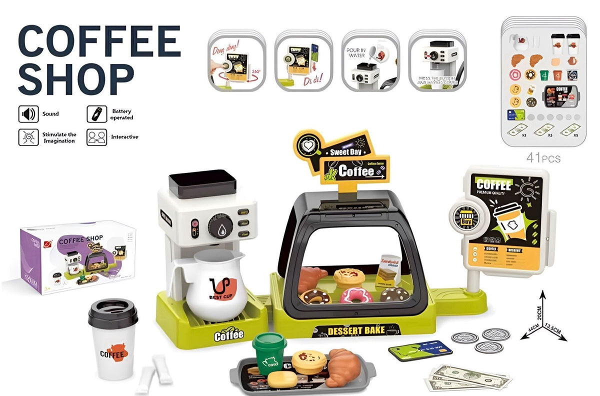 GENERIC Toy Coffee Shop Playset I1852574