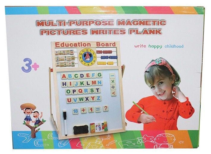 GENERIC Toy Learning Board 9966 Multi Purpose Magnetic Pictures Writes Plank