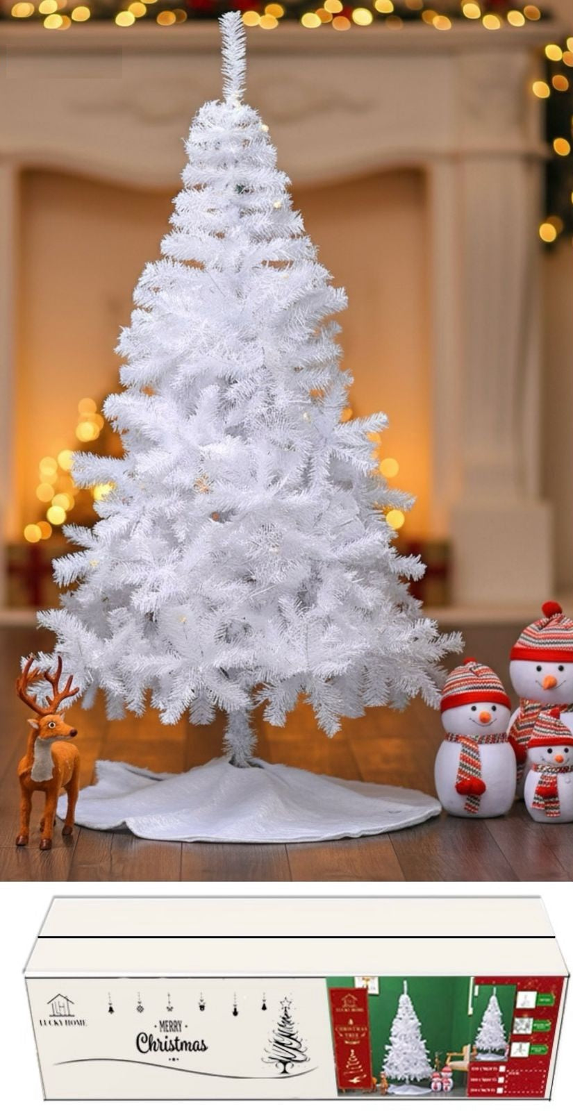 Christmas Decorations Tree SDS-2220-Y43 7FT 210CM White